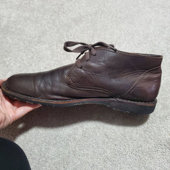 JOHN VARVATOS Star USA Hipster Chukka Boots Leather Lace Up Brown Men's 10.5 - Picture 4 of 15